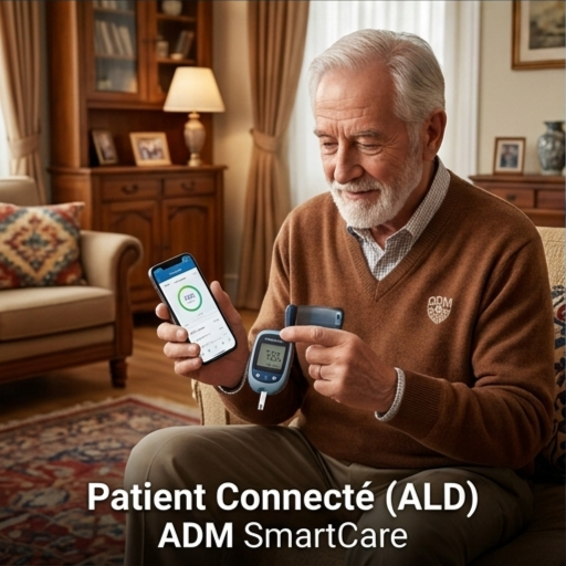 Patient connecté ALD suivi à distance maladies chroniques diabète hypertension – ADM SmartCare